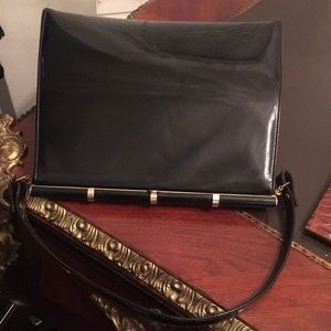 Patent Leather Vintage Black Purse by Garay